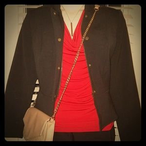 Military-style Peplum Blazer